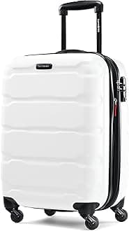 Omni PC Hardside Expandable Luggage with Spinner Wheels, Carry-On 20-Inch, White