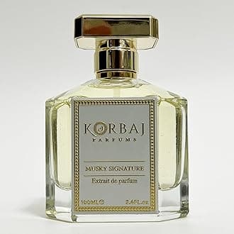 KORBAJ PARFUMS Musky Signature - Arabian Perfume for Women, Eau de Parfum Men with Sicilian Lemon, Bergamot- Patchouli, Jasmine - Sandalwood, Vanilla 100ml