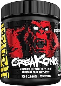 MUTANT CREAKONG – Advanced Creatine Supplement with Triple Creatine Blend for Muscle Strength, Size & Performance – Unflavoured, Banned Substance Tested – 300g (75 Servings)