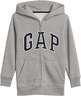GAP Boy's Logo Hoodie Hooded Full Zip Sweatshirt Hooded Sweatshirt