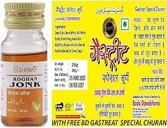 Roghan Jonk (30ml EACH PACK OF 3) With Free Bd Gastreat special churan
