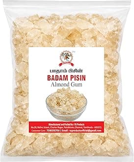 VS Products Badam Pisini, 250g, Almond Gum, Badam Gonth, Badam Resin, Gonth, (pack of 2 x 100g, pack of 1 x 50g)