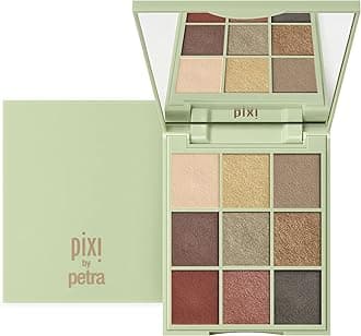 Pixi Beauty Eye Effects - Hazelnut Haze|Eyeshadow 9 Shade Compact Palette | Easy To Apply High Pigment Colour | Paraben-Free | 11.5g