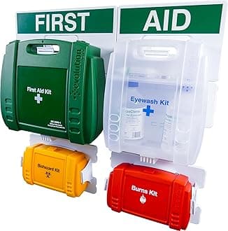 Safety First Aid Group Evolution British Standard Complete First Aid Point (BS 8599 Compliant), Large Fully-Stocked