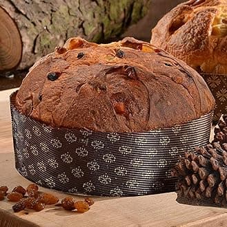 Pastry Chef's Boutique Deluxe Corrugated Panettone Pan Mold - 8-1/4 x 2-3/4in - Pack of 6