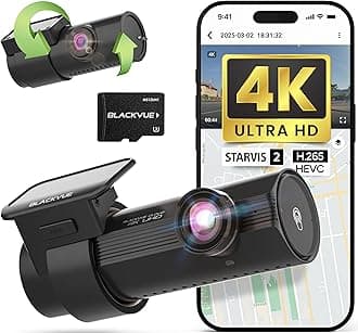 BlackVue DR970X-2CH Plus 64GB | 2-Channel Dash Cam (4K-Full HD), STARVIS 2 Sensor, Parking Mode, Up to 512GB, Easy Setup via App, Wi-Fi, GPS, Cloud Auto Backup