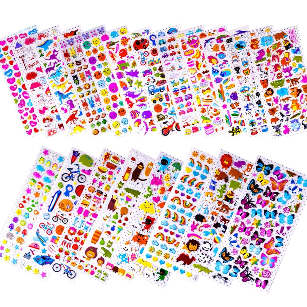 1500+ Kids sticker pack , 20 Different Scenes