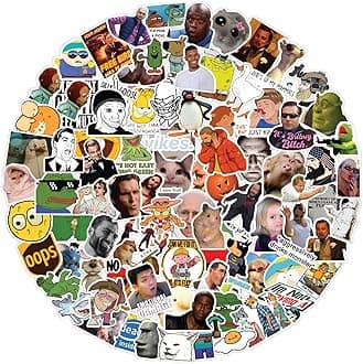 Pack of 230+ Funny Meme Vinyl Stickers Pack, Memes Stickers for Laptop, iPhone, Water Bottles, Computer