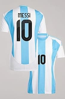 Sports Soccer Boys Football Jersey Argent Messi 10 Home Jersey T-Shirt 2023/2024 (Kids,Boys,Men)