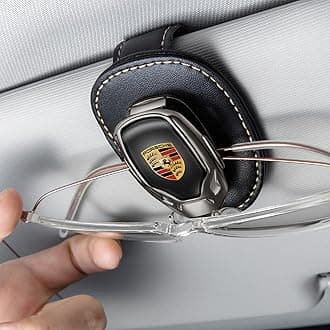 LAWMM Car Sunglass Holder, Eyeglass Holder for Subaru Ascent BRZ Crosstrek Forester Impreza Legacy Outback, Sunglass Hanger Mount for Car Sun Visor, Interior Accessories, Black2