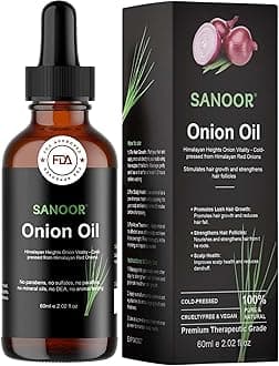 Himalayan Red Onions Oil | 100% Pure (2.02oz)| Cold-pressed, stimulates hair growth, strengthens follicles, and treats infections for healthier hair | 60ml