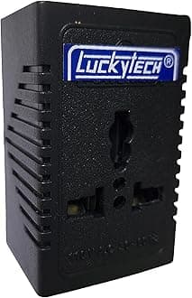 220V to 110V Stepdown Lucky Tech® Voltage Converter 1000W USA to India Universal 3 Pin Input Plug (Wave Form) (1000 Watt)