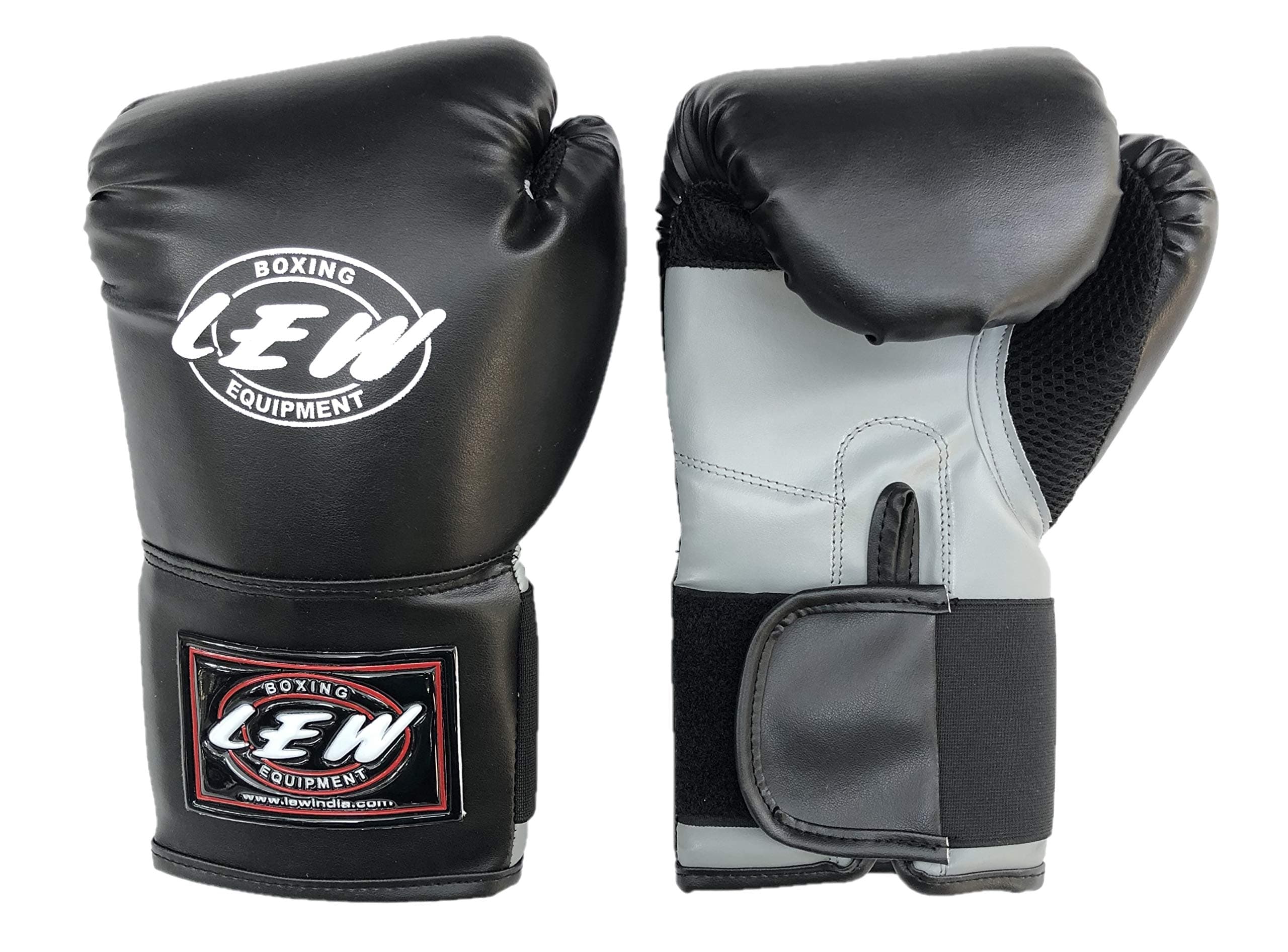 10OZ Black/Grey Training Boxing Gloves