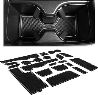 CupHolderHero fits Honda CRV Accessories 2012 2014 Premium Custom Interior Non Slip Anti Dust Cup Holder Inserts, Center Console Liner Mats, Door Pocket Liners 18pc Set (Gray Trim)