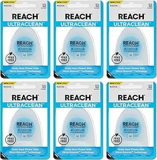 Listerine Ultraclean Dental Floss, Oral Care, Mint-Flavored, 30 Yards (Pack of 6)