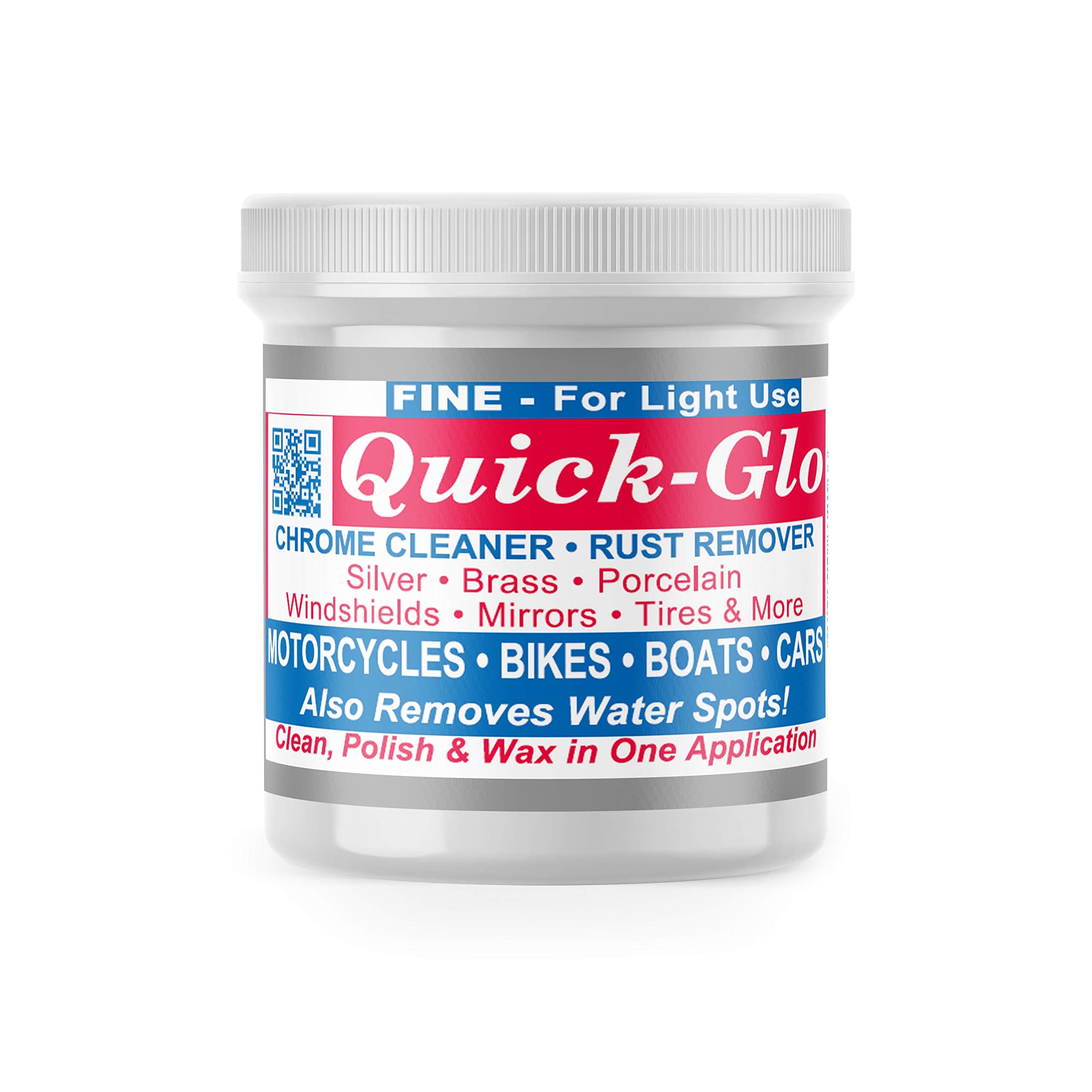 Quickway Brands Quick Glo Chrome Cleaner, 8oz. – Fine by Quickway Brands