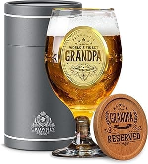 Kies®GIFT Gifts for Grandpa Beer Glass Personalized Gift Grandpa Gifts Grandparents Gift Ideas Great Grandpa Gifts