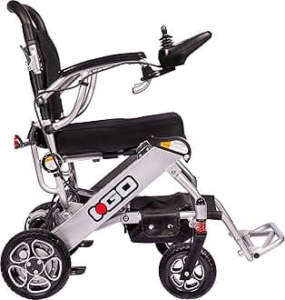 Pride I-Go Electric Wheelchair, Fast Folding Portable Compact Power Chair Mobility, Lithium Battery.