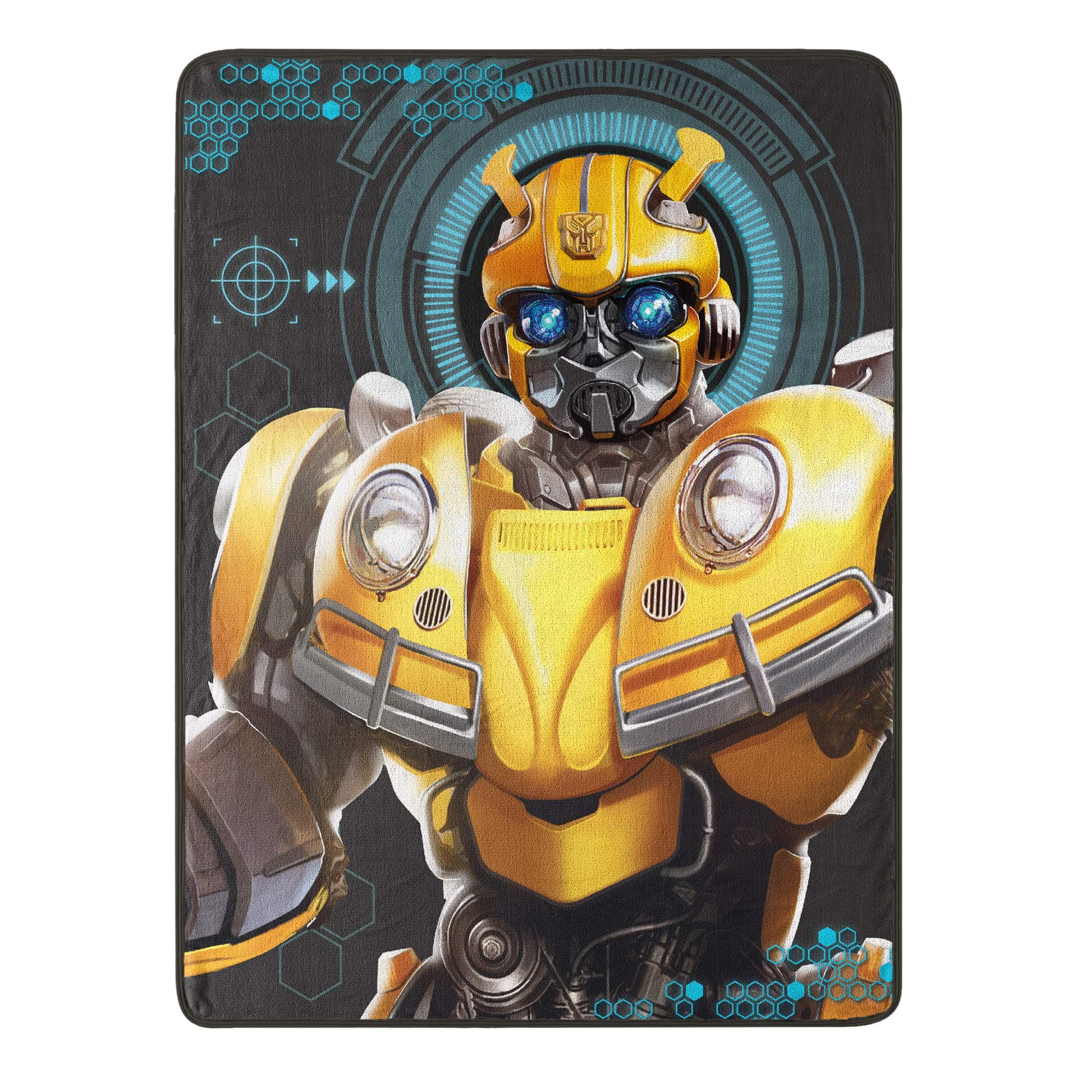 Hasbro's Transformers, Be Alert" Micro Raschel Throw Blanket, 46" x 60", Multi Color