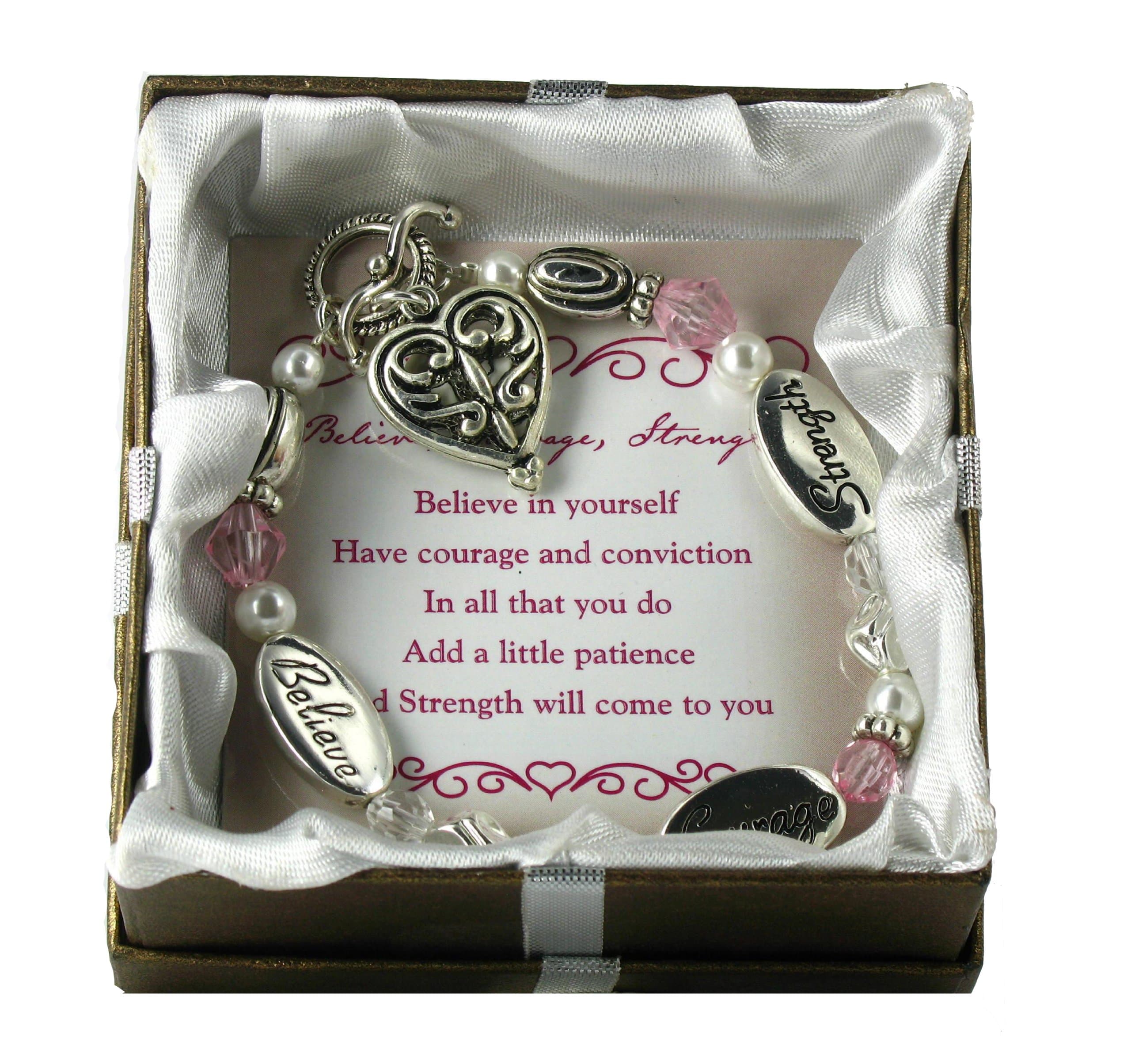 Bracelet, Believe, Courage, Strength