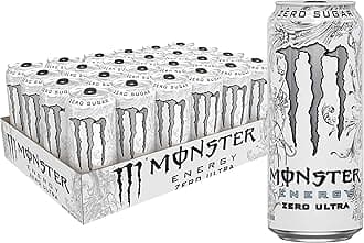 Monster Energy Zero Ultra, Sugar Free Energy Drink, 16 Ounce | Pack of 24