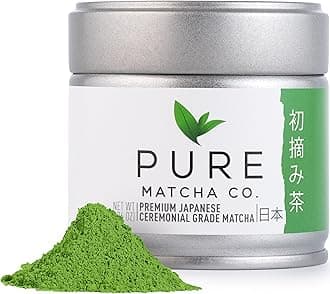 Pure Matcha Co | Premium Ceremonial Grade Matcha Green Tea Powder | Authentic Japanese Origin | Sugar Free | 30g, 1.06oz