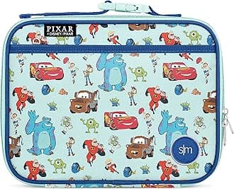 Disney Kids Lunch Box for School | Reusable Insulated Lunch Bag for Toddler, Girl, and Boy | Meal Containers with Exterior & Interior Pockets | Hadley Collection | Pixar Pals
