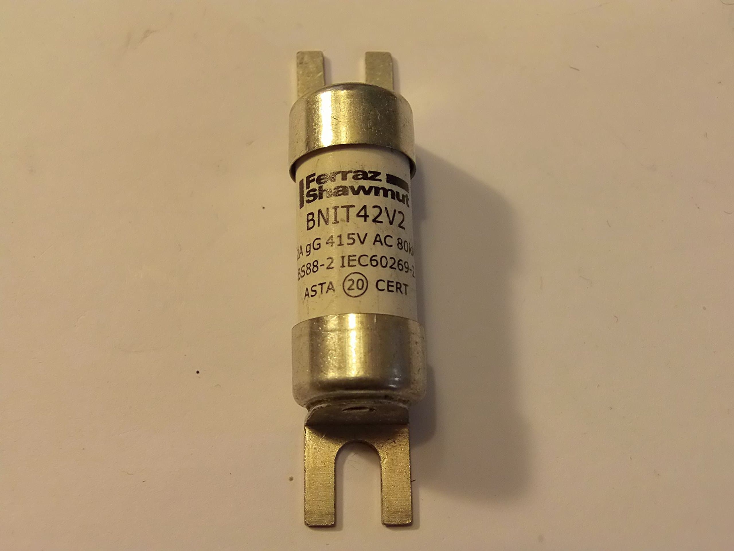 1 X NIT2 Fuse 2AMP gG (BNIT42V2) 415V 80KA FERRAZ SHAWMUT