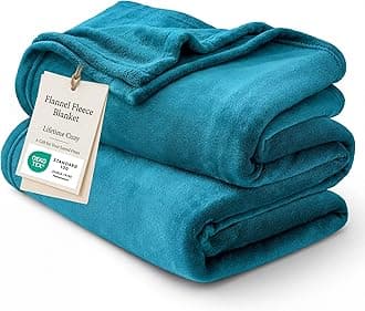 Bedsure GentleSoft Bedding Fleece Blanket for Girls and Boys - Soft Cozy Cute Small Throw Blankets for Travel, 43x55 Inches,Teal Blue