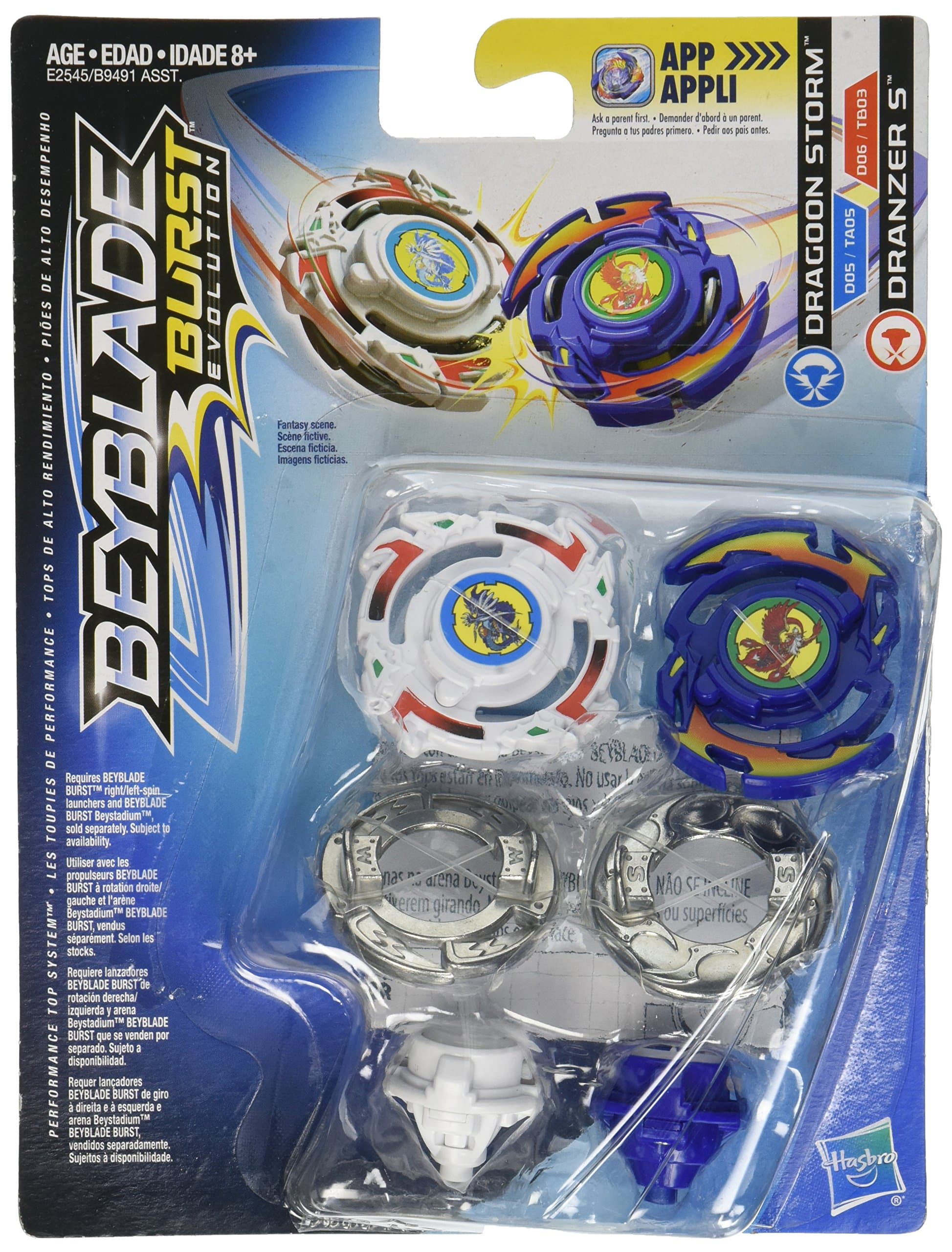 Beyblade Dragoon Storm And Dranzer S Spinning Top