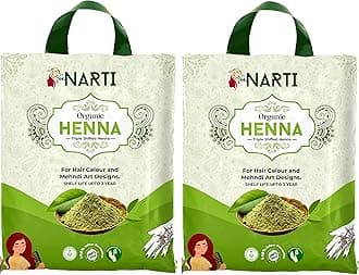 - Henna 1kg Herbal Rajasthani Mehendi Powder | Organic Lawsonia Inermis Hair Dye & Conditioner | Chemical-Free Natural Hair Coloring | Pure Herbal Heena – 2 x 500g Packs