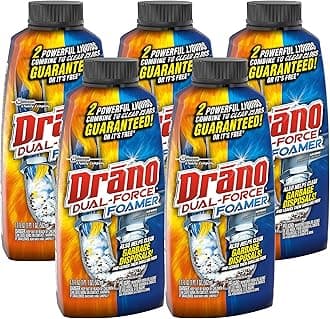 Drano Dual-Force Foamer Clog Remover, 17 oz (Pack of 5)