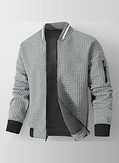 Mens Lightweight Jacket Casual Bomber Jacket Varsity Coat