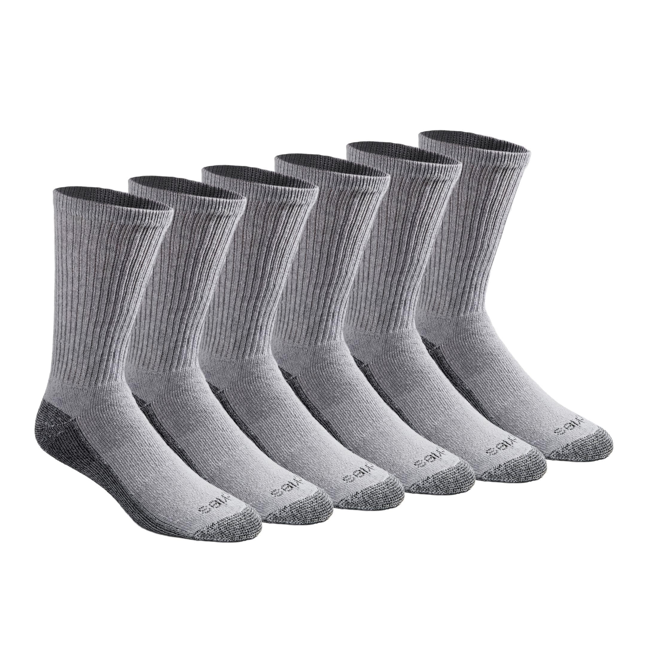 Dickies Men's Dri-Tech Original Moisture Control Crew Socks, Available in M-XXL (6, 12, 18 Pairs)