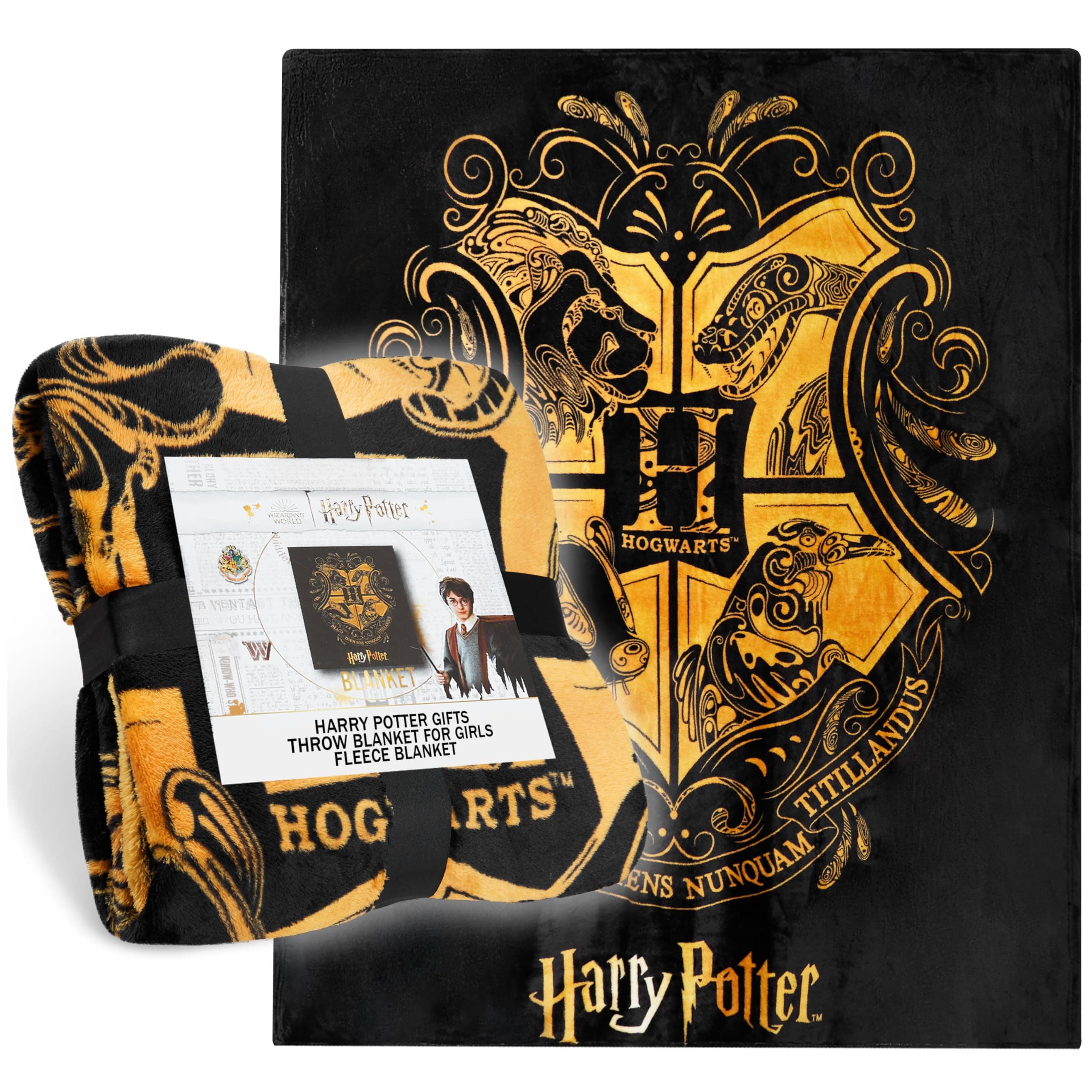 Throw Blanket, Hogwarts Fleece Blanket
