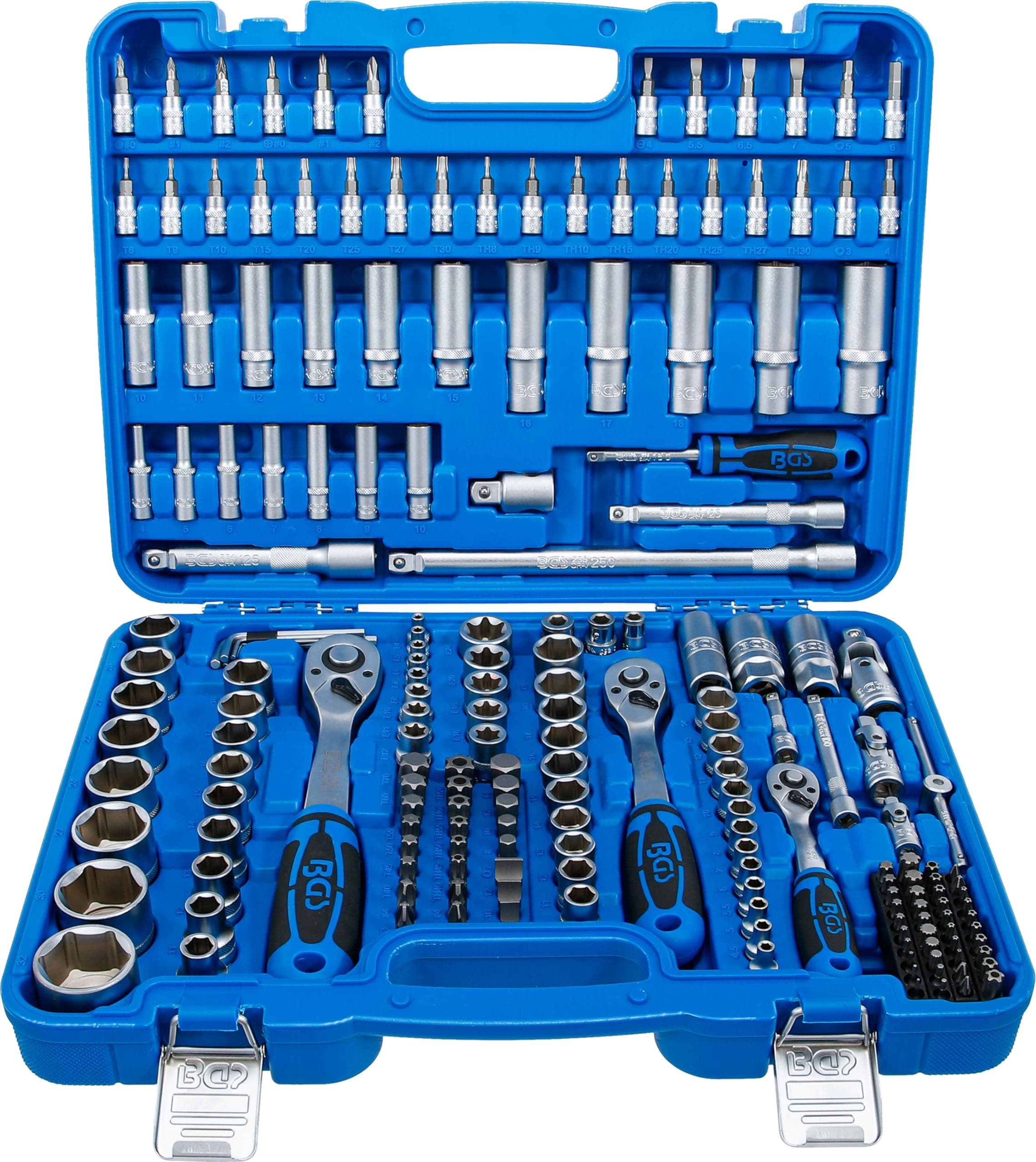 2243 | Socket Set Hexagon | 6.3 mm (1/4") / 10 mm (3/8") / 12.5 mm (1/2") Drive | 192 pcs.