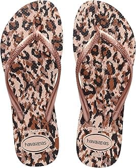 Havaianas HAV. Slim Animals Sand Grey Golden Flip Flops