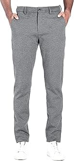 The Pant Project Luxurious, Stretchy Casual Pants for Men, Stylish, Fashionable Slim-Fit Men's Pants for Office or Party, With Expandable Waist and 4-Way Stretch