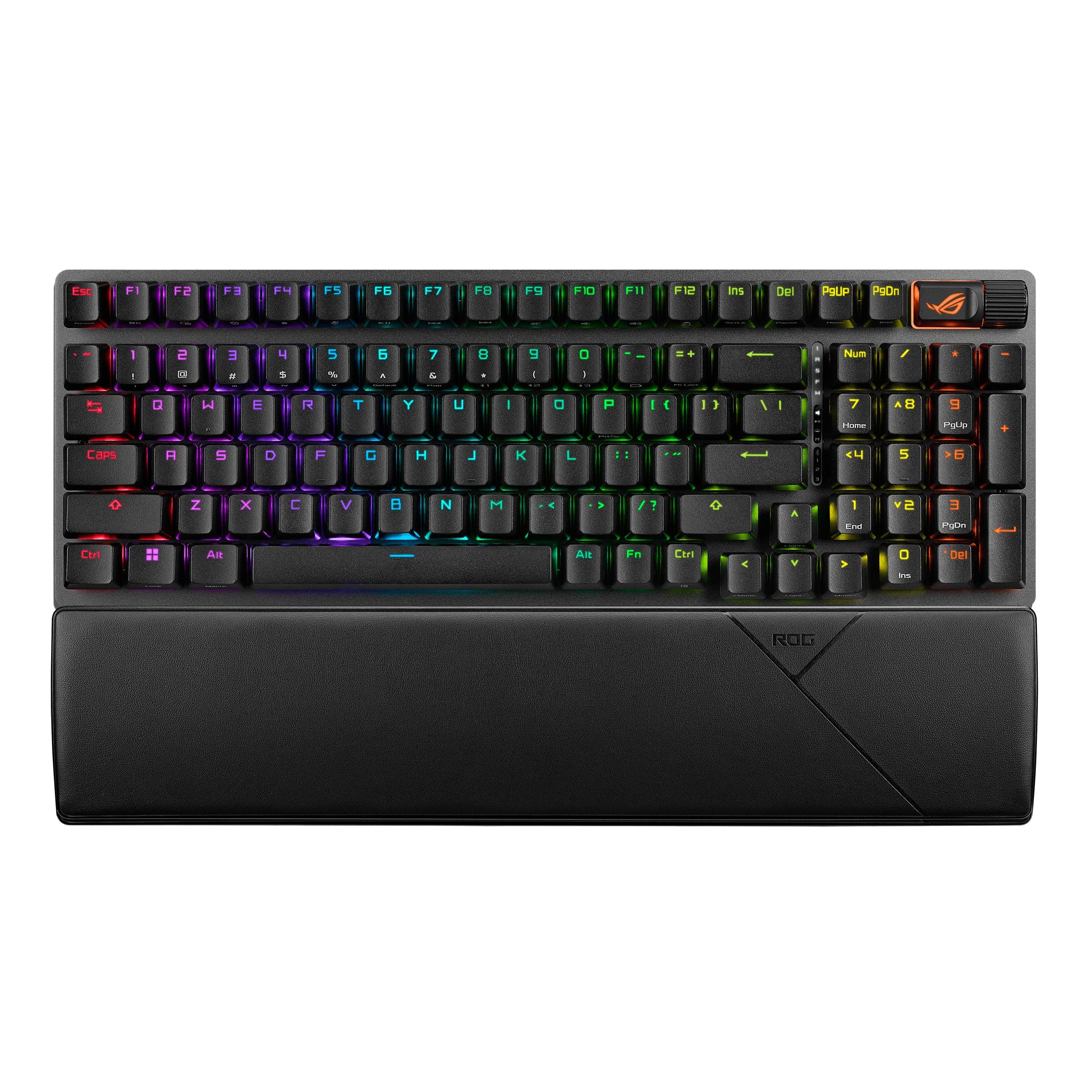 ROG Strix Scope II 96 Wireless Mechanical Gaming Keyboard – 96% Full-Size, Tri-Mode Connectivity, Hot Swappable Pre-lubed ROG NX Snow Linear Switches, PBT Keycaps, RGB, PC/Mac Support-Black