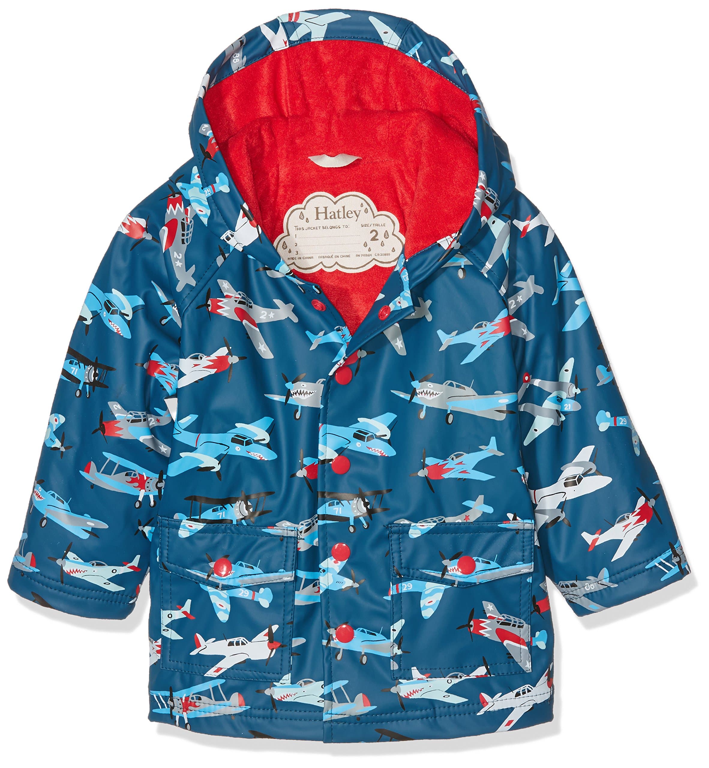 Hatley Boys' Fighter Planes Raincoat