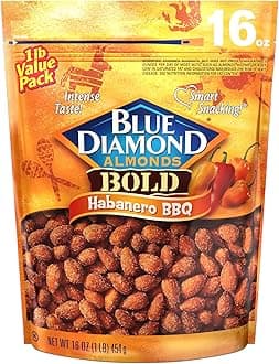 Blue Diamond Almonds, Bold Habanero BBQ, 16 Ounce