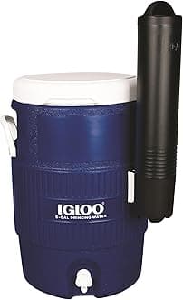 Igloo Seat Top Beverage Cooler with Cup Dispenser (5-Gallon, Ocean Blue)