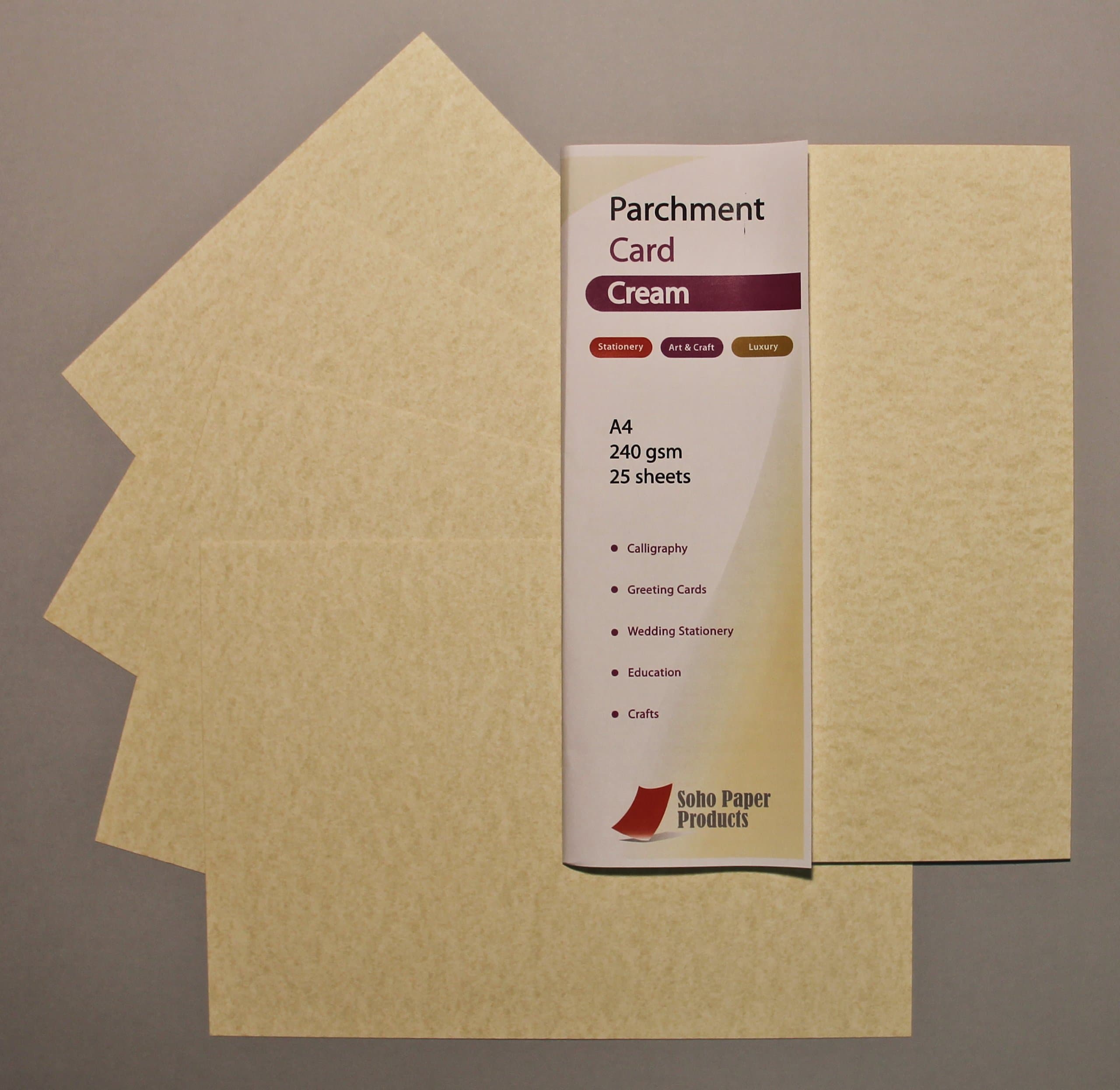 Parchment Card Cream A4 240gsm