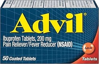 Advil Pain Reliever/Fever Reducer 200 mg Coated Tablets 50 ea ( Pack of 3)