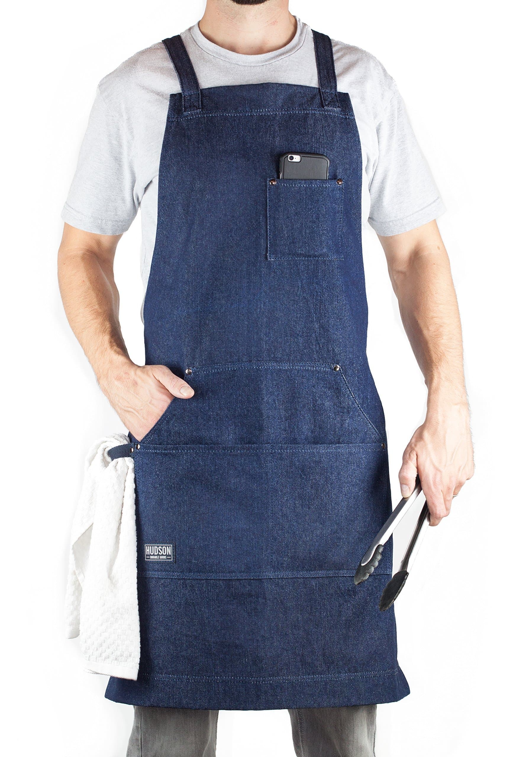 Professional Grade Chef Apron - Denim (HDG805D)