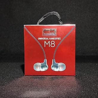 M8 Wired In Ear Earphone with Mic (Transparent)