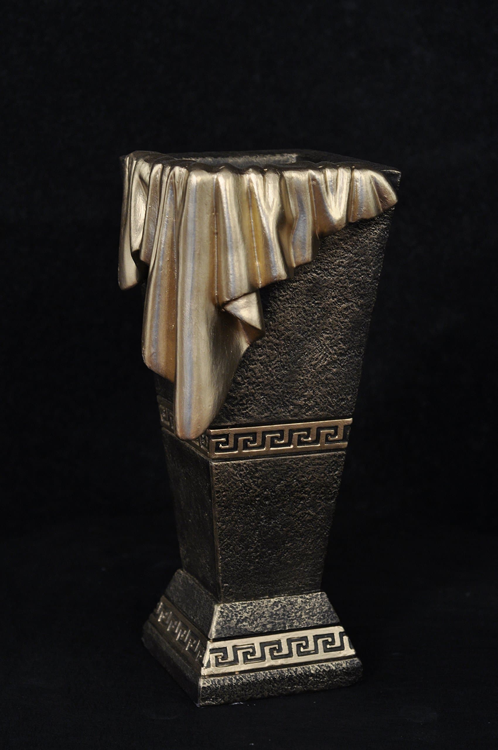 Table Vase Greek Key Pattern Towel Bowl Storage Container Fruit Flower Vase Flowers Lovingly Hand Painted Greek Key