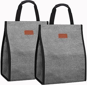 Lunch Bags for Women Insulated Reusable Lunch Tote with Internal Pocket, Lunch Tote bag for Work (Grey)