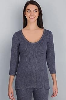 Selfcare Women's Thermal 3/4 Sleeve Top Soft & Warm Poly Cotton Winters Wear Vest