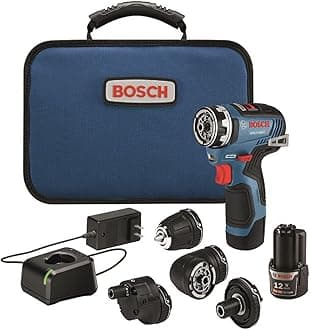 Bosch GSR12V-300FCB22 12V Max Drill/Driver with 5-In-1 Flexiclick® System with (2) 2.0 Ah Batteries